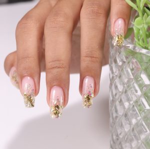 Builder gel nail art