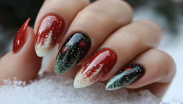 GLAM Christmas Nails